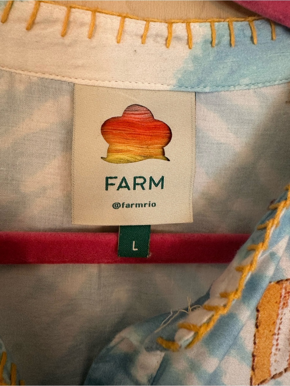 FARM Rio Multi‑Color Floral Tie‑Dye Maxi Dress - Picture 14 of 14